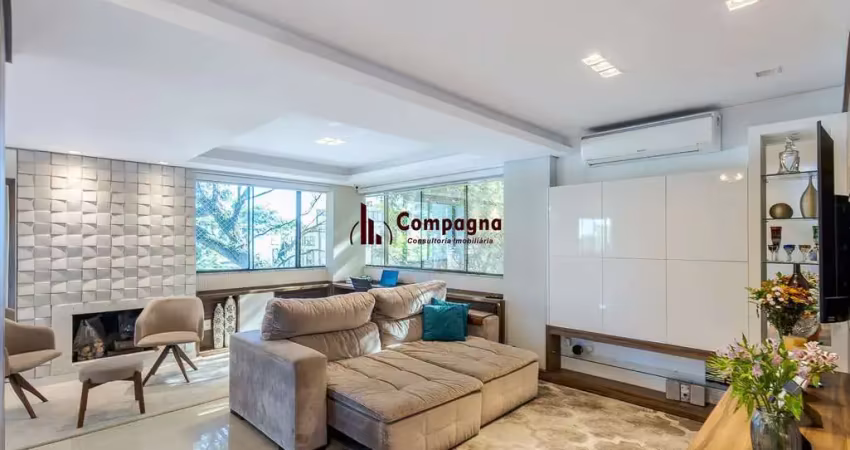 No bairro petrópolis 4 dormitórios, 2 suites, lareira e churrasqueira com 3 vaga