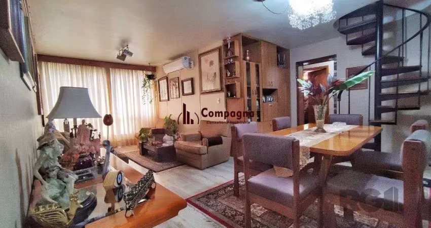 Cobertura no bairro petrópolis, 3 dorm., 1 suíte, 2 vagas.