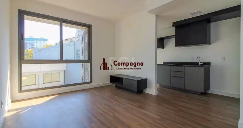 Semi mobiliado, 2 quartos (1 suíte) e 1 vaga. infra completa e ótima localização