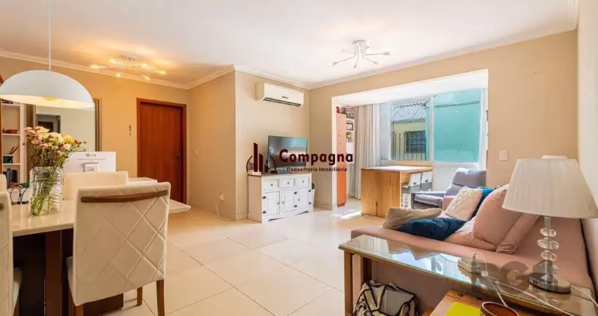 Apartamento de três quartos, suíte e uma vaga de garagem no bairro petrópolis em