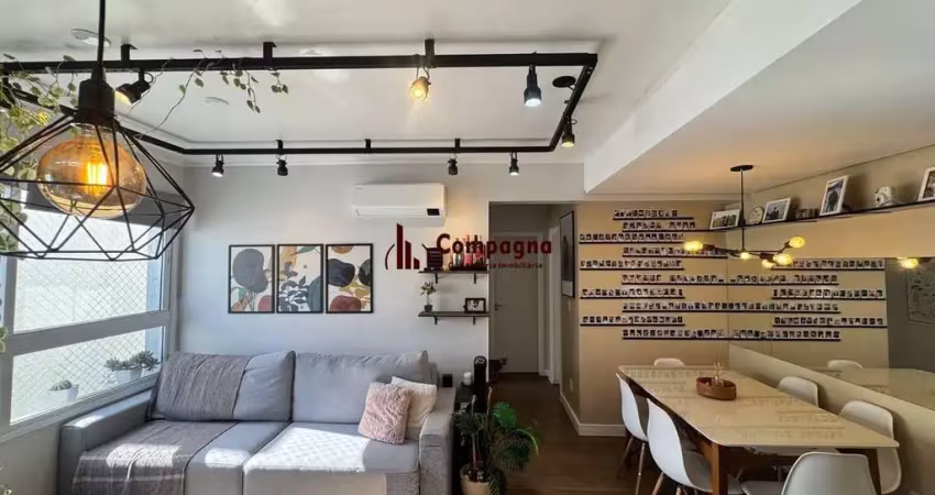 Apartamento mobiliado com 2 dormitórios 1 suíte e 1 vaga no cristo redentor