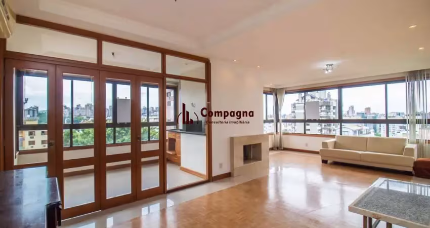 Apartamento com lareira e churrasqueira no higienópolis