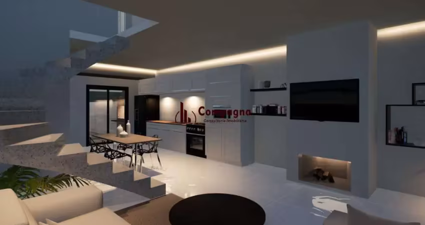 Casa em condomínio à venda, bairro campo novo,  3 quartos (1 suite),  3 banheiro