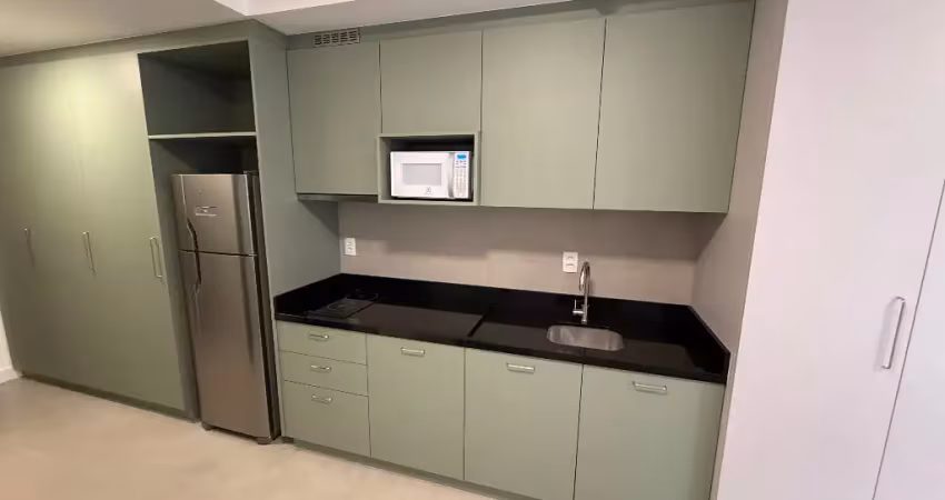 * apart studio novo e mobiliado, com 31m² no moderno viva trindade!