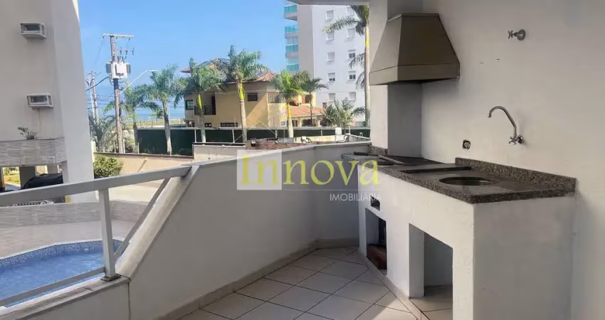 Apartamento para locação, vista mar, com 03 dormitórios sendo uma suíte, em caraguatatuba, litoral
