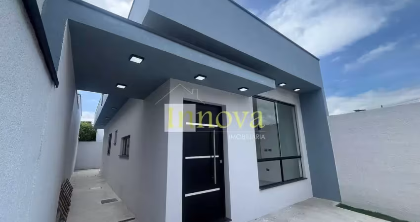 Casa plana, recém costruida, à venda, com dois dormitórios sendo uma suíte, no jardim das gaivotas,