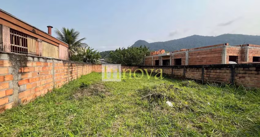 Terreno plano à venda, na martim de sá, próximo a faculdade módulo, em caraguatatuba, sp