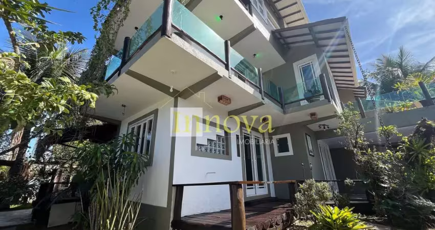 Espetacular casa para venda ou locação, com três suítes e espaço gourmet no pontal de santa marina,
