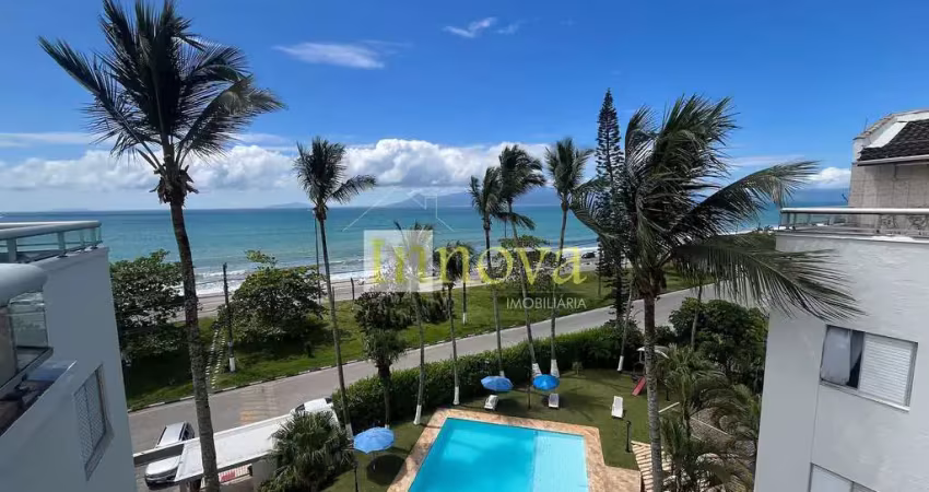 Cobertura frente mar, com 117m2, tendo 02 dormitórios e 03 banheiros com lazer completo, na praia d