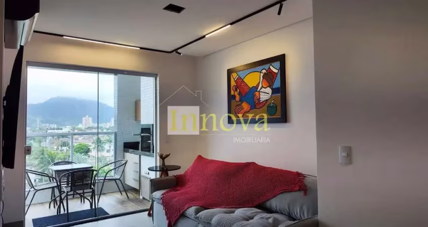 Lindo apartamento à venda, repleto de planejados, com dois dormitórios sendo uma suíte,  na praia d
