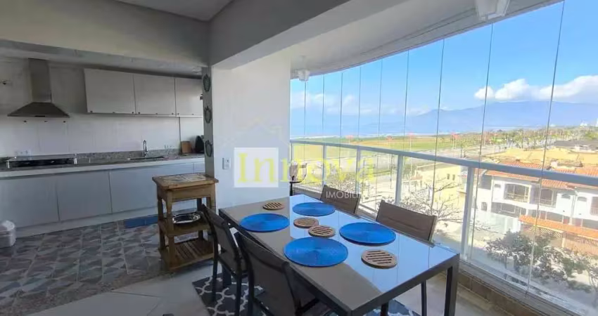 Apartamento frente mar, com 02 dormitórios sendo 01 suíte, à venda, indaiá, caraguatatuba, sp