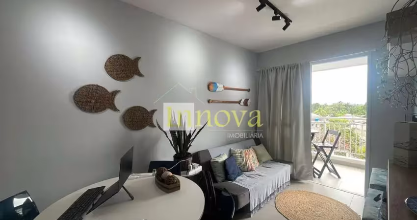 Apartamento à venda, vista mar, com dois dormitórios sendo uma suíte, no jardim britânia, em caragu