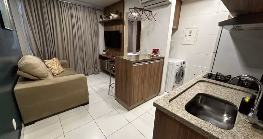 Flat 1 suite mobiliado no metropolitan barcelona - jardim goiás