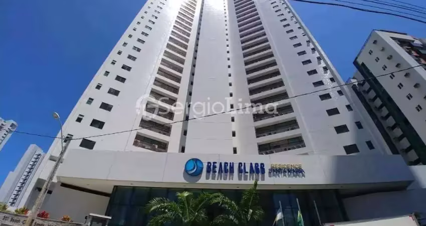 Apartamento para alugar, no beach class residence santa maria,  em recife, boa viagem, com 2 quartos, 55m²