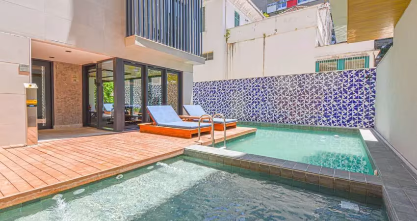 Apartamento garden com 3 quartos à venda, 110 m² por r$ 2.500.000 - condomínio ivo - botafogo - rio de janeiro/rj