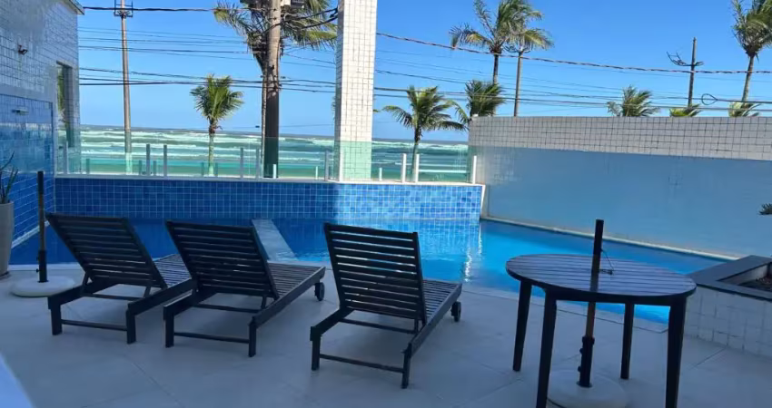 Apartamento frente mar, balneário sta eugenia mongaguá!!