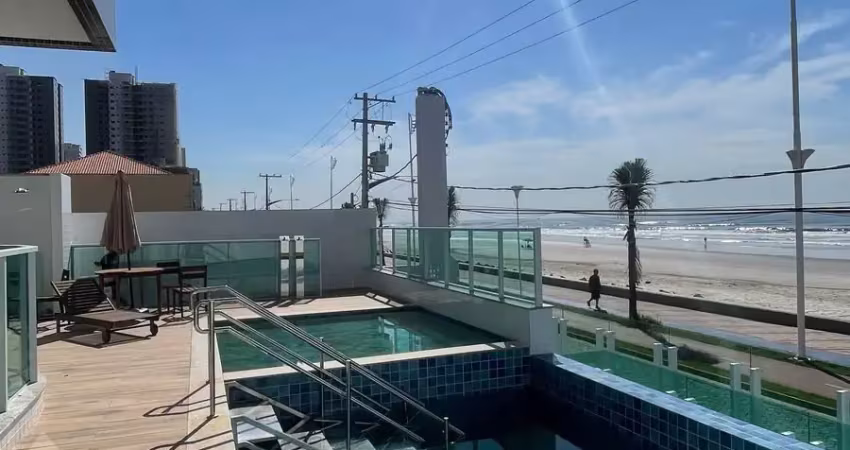 Lindo apartamento na praia vista mar bairro guilermina, praia grande
