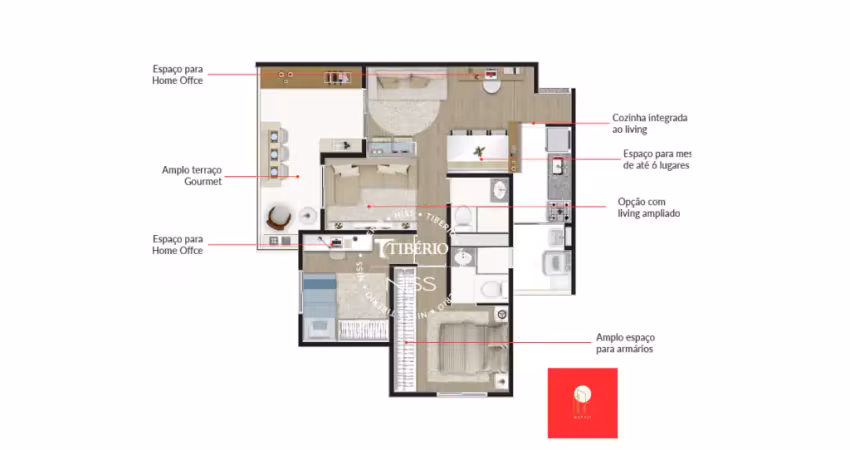 Apartamento à venda pronto – 3 dormitórios | 70 m² | 1 ou 2 vagas | depósito privativo