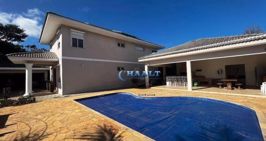 Casa de condomínio fechado - 4 dormitórios, 398 m², espaço gourmet amplo c/ pisicna!!