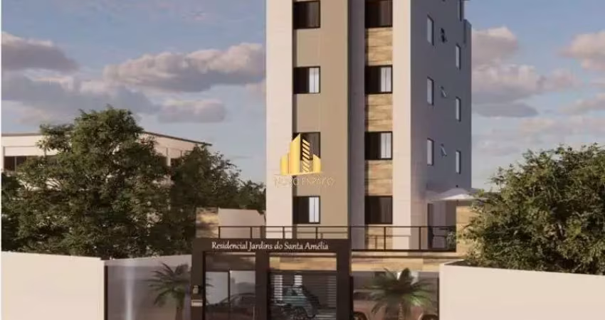 Apartamento com área privativa em construção no santa amélia