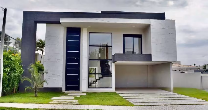 Casa à venda no condomínio shamballa 2 com 4 suítes, 252m³=² de área construída e 600m² de terreno