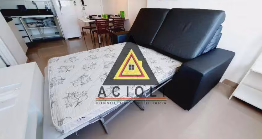 Flat 1 quarto locação mobília completa em boa viagem