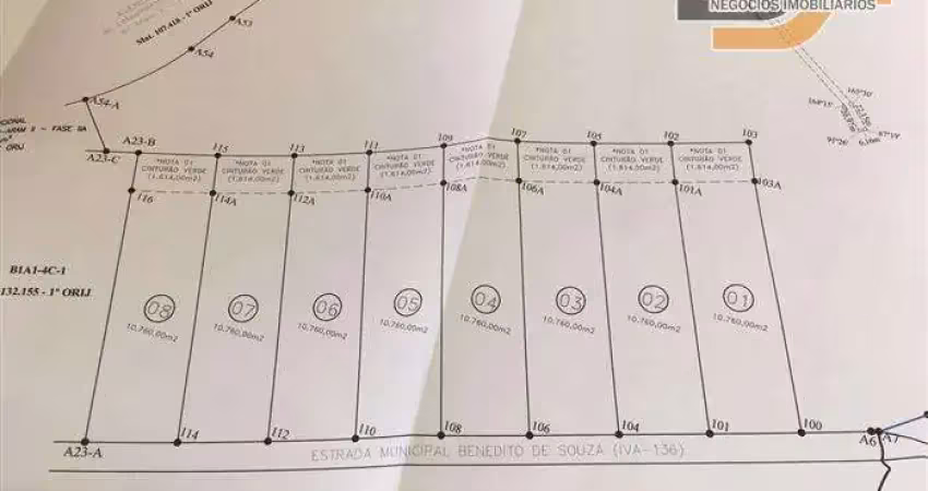 Áreas industriais para venda em itupeva no bairro da mina