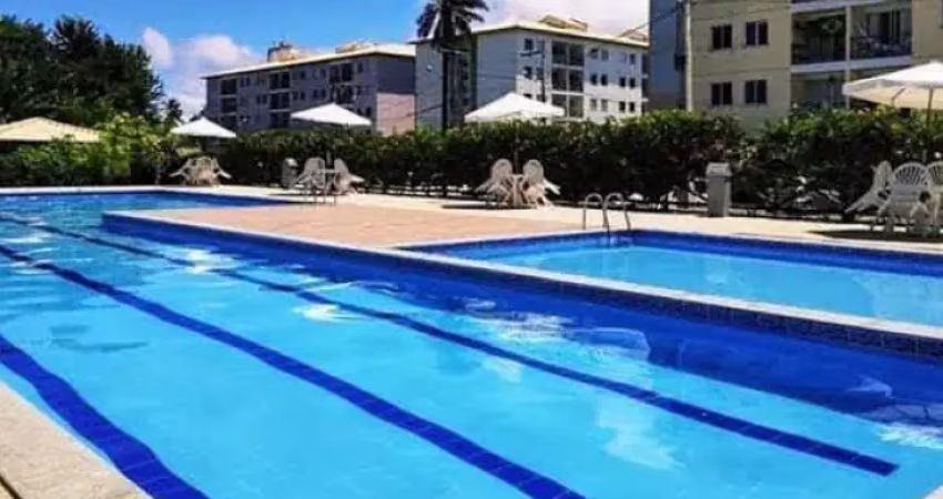 Apartamento em condomínio a margem da estrada do coco, 2 quartos com suíte