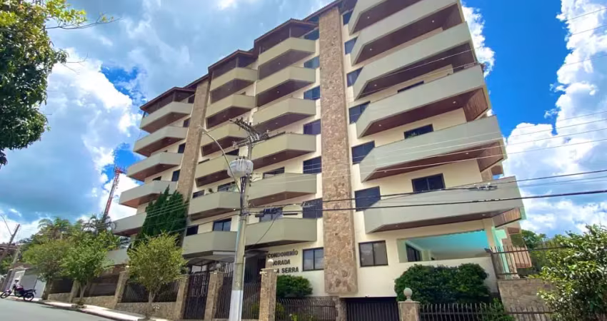 Apartamento central com 3 dormitórios, suíte e lazer completo no ed. morada da serra em serra negra