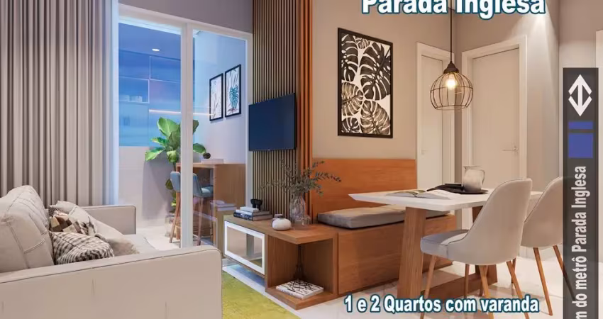 Apartamento à venda – 1 e 2 dormitórios | 600m do metrô parada inglesa