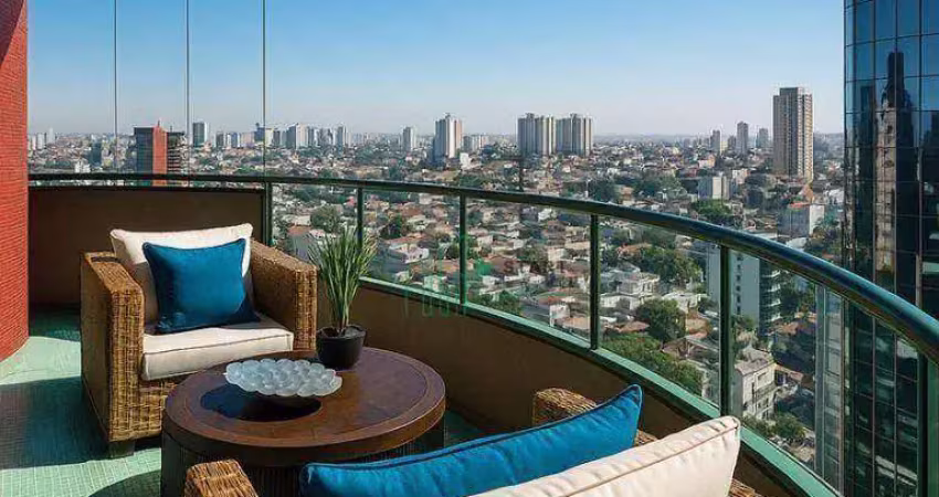 Cobertura com 5 dormitórios para alugar, 414 m² por r$ 22.643,41/mês - jardim - santo andré/sp
