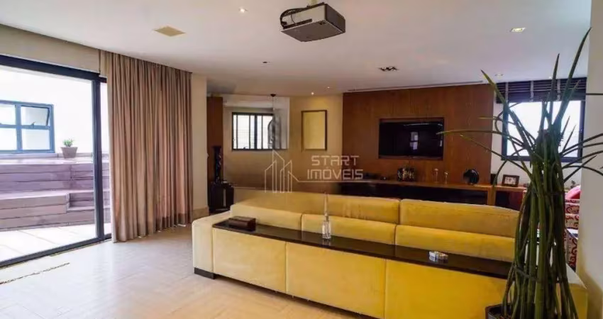 Cobertura à venda, 357 m² por r$ 3.000.000,00 - jardim - santo andré/sp