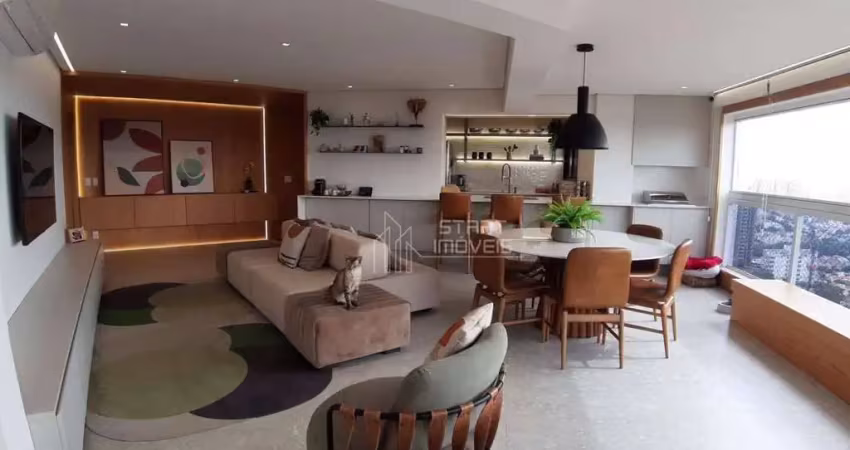 Apartamento à venda, 160 m² por r$ 2.250.000,00 - jardim - santo andré/sp