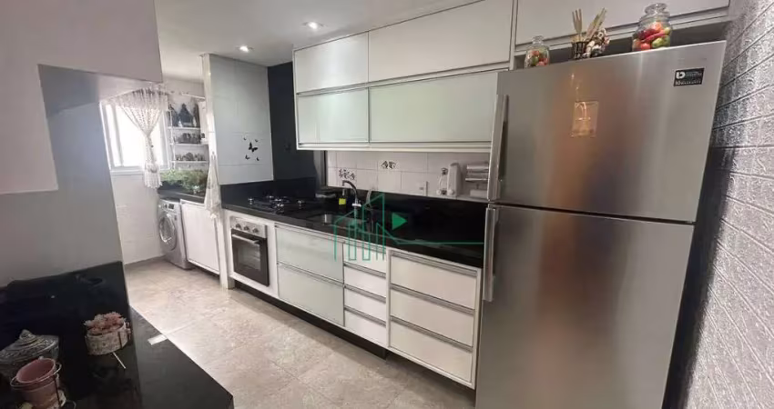 Apartamento lazer completo à venda, 76m², 02 quartos, 01 suíte, 02 vagas, jardim santo antônio - santo andré/sp.