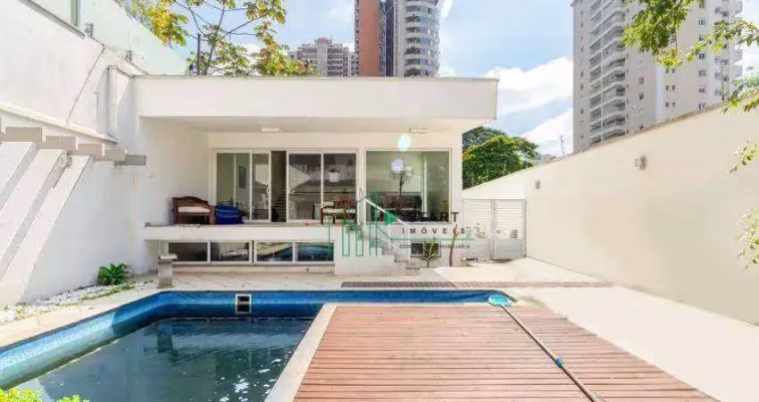 Sobrado alto padrão com piscina à venda, 384m², 03 suítes, 05 vagas no b. jardim - santo andré/sp.