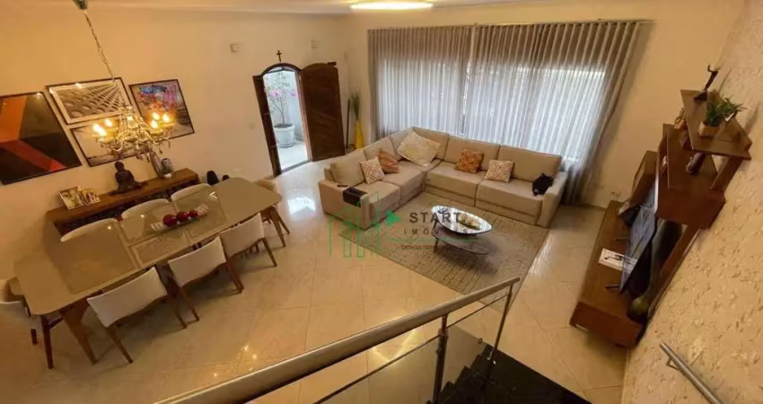 Sobrado alto padrão residencial com 3 suítes e 3 vagas à venda, 286m²