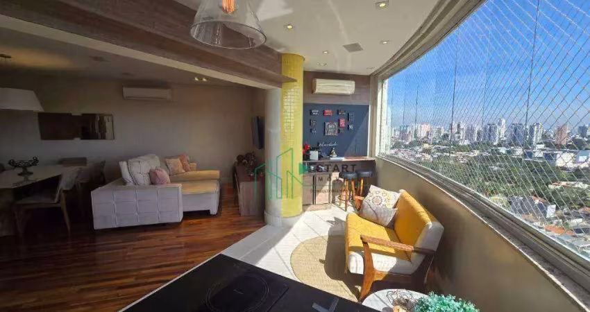Apartamento com 3 dormitórios para alugar, 158 m² por r$ 9.795/mês - vila assunção - santo andré/sp