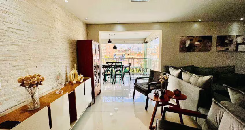 Apartamento com 3 dormitórios, 124 m² - venda por r$ 1.490.000,00 ou aluguel por r$ 11.070,00/mês - campestre - santo andré/sp