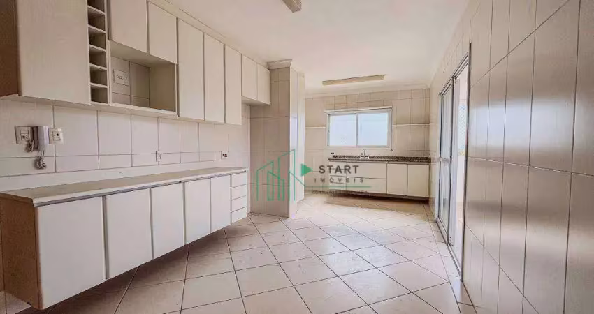Apartamento com 3 dormitórios para alugar, 175 m² por r$ 10.027/mês - jardim - santo andré/sp