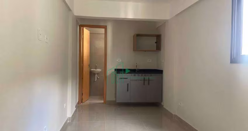 Kitnet com 1 dormitório para alugar, 22 m² por r$ 1.235,00/mês - parque das nações - santo andré/sp