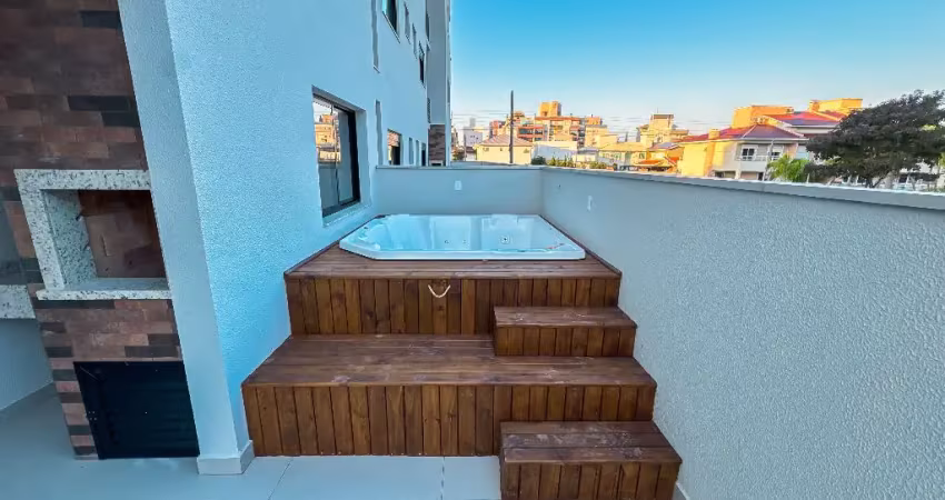 Jacuzzi privativa! apartamento 2 quartos sendo 2 suítes na praia de palmas, com 120 m2 e jacuzzi!