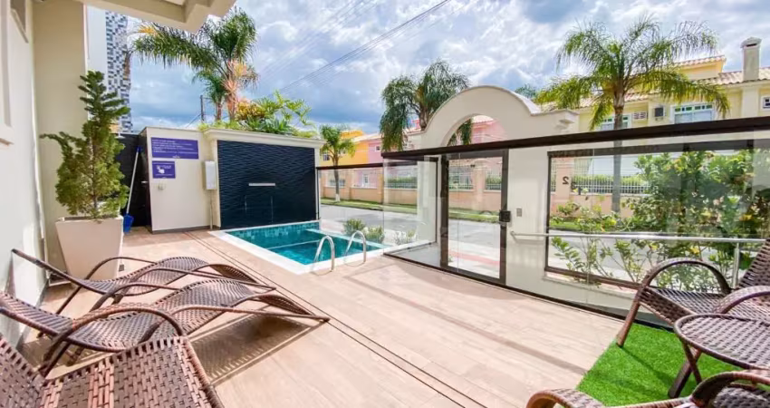 À 200 metros do mar! sofisticação e conforto: apartamento mobiliado com 3 dormitórios na praia de palmas