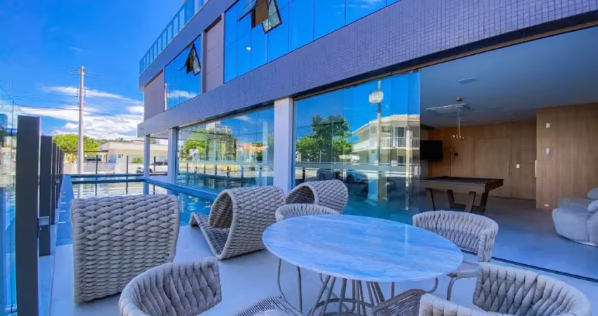 Frente avenida principal, luxo com vista para o mar! apartamento 2 quartos na praia grande – lazer completo!