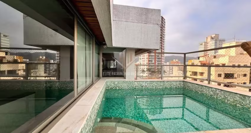Apartamento cobertura duplex na praia da enseada, guarujá/sp