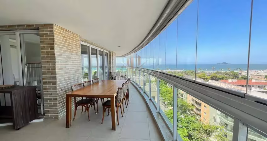 Apartamento alto padrão na praia da enseada, guarujá/sp