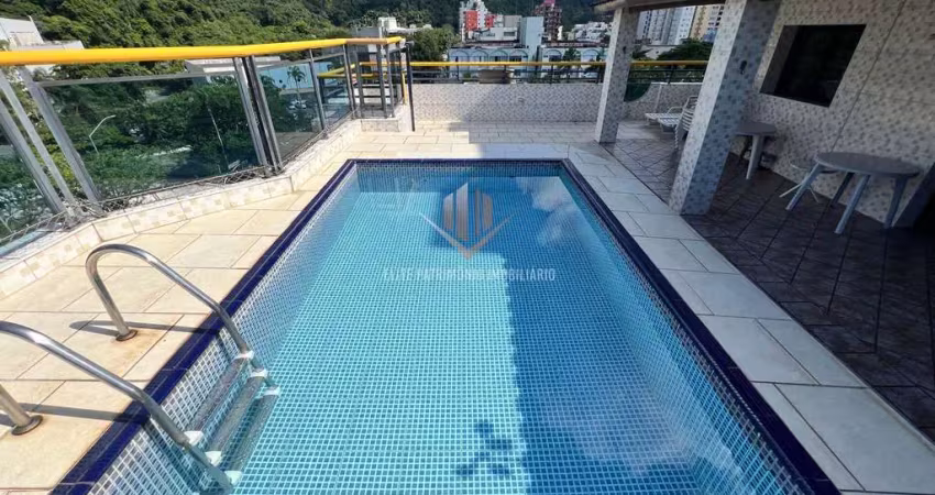 Cobertura pent house na praia da enseada, guarujá/sp