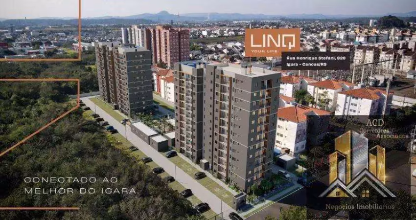 Apartamento para venda em canoas, igara, 2 dormitórios, 1 banheiro, 1 vaga