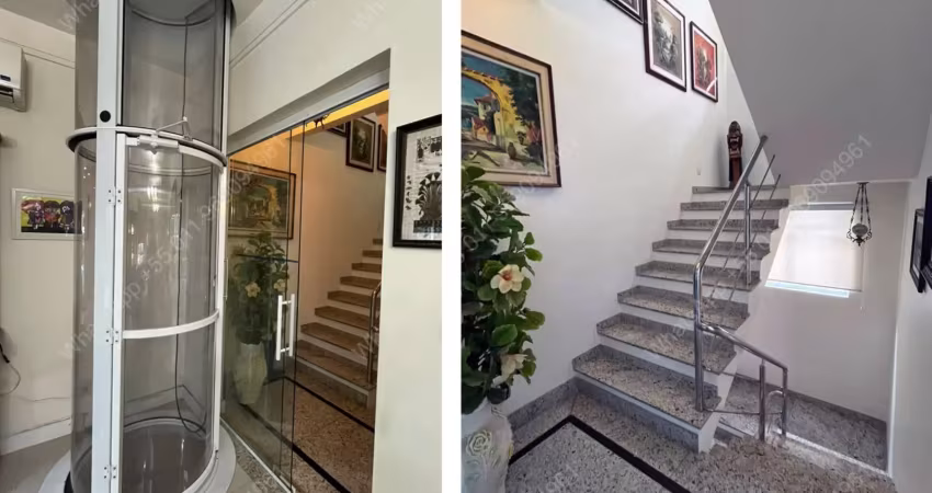 Sobrado, vila rica, gonzaga, canal 3, elevador, 3 suites, 4 dorm, 4vagas