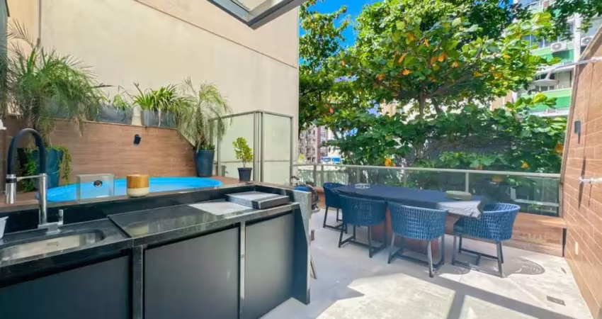 Cobertura de luxo em ipanema com 2 suítes, 2 salas e 2 vagas de garagem - rio de janeiro-rj