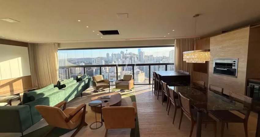 Apartamento mobiliado e decorado alto luxo no vila da serra